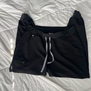 Black Jogger Scrubs Set